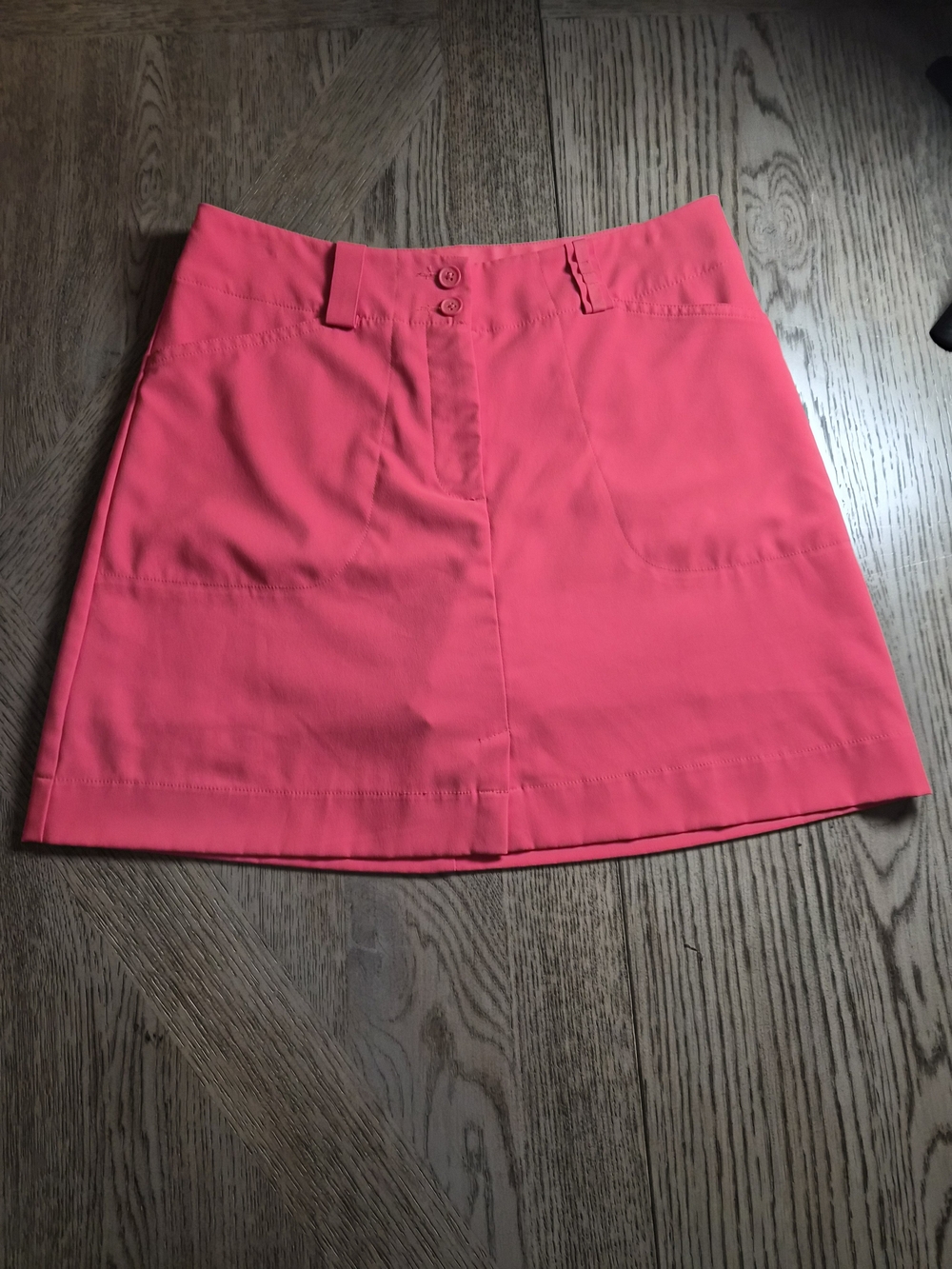 Nike Bright Pink Golf Skirt with Front Button Detail